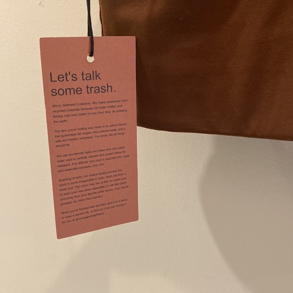 Girlfriend Collective Paloma Bra in color “Earth” - Picture 3 of 6